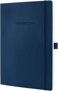 Sigel notitieboek conceptum pure a5 softcover blauw 194 pagina's 80 grams ruit