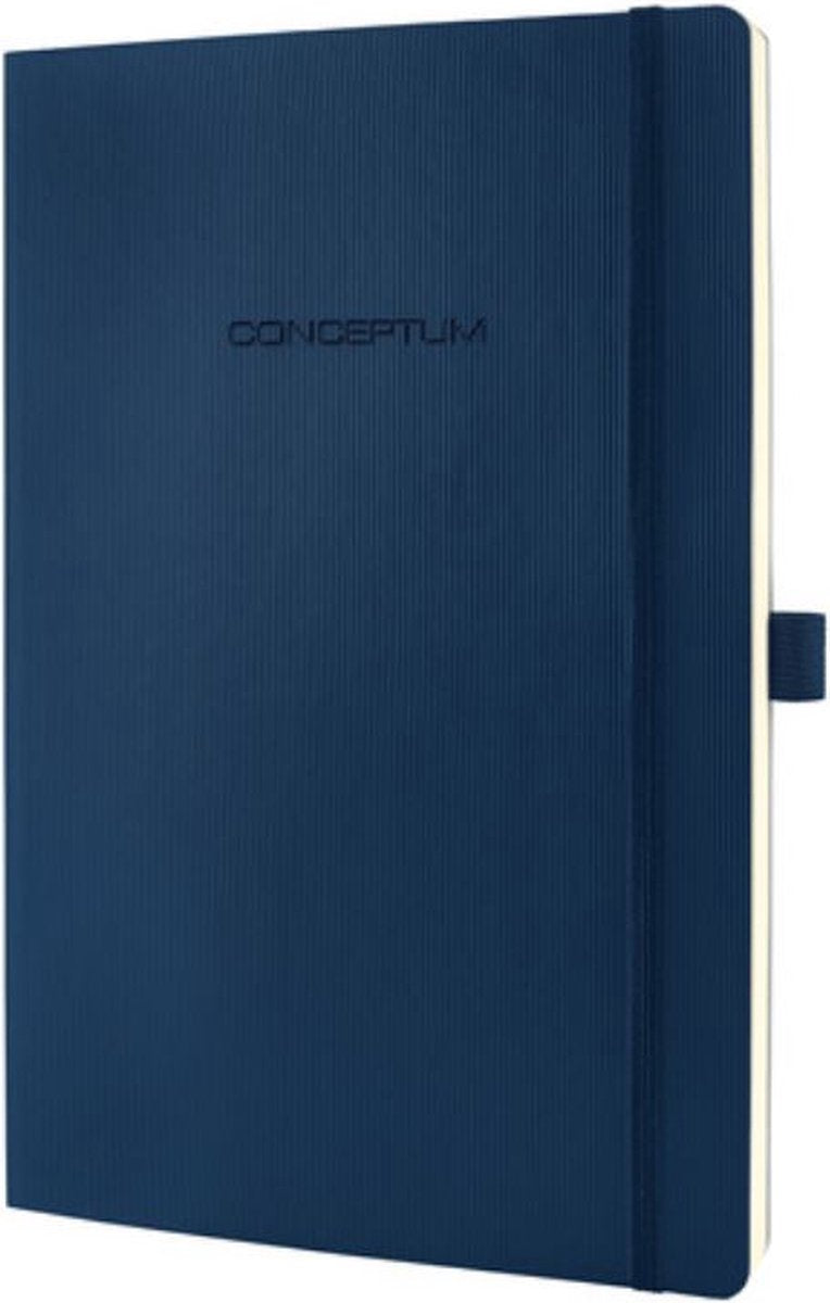 Sigel notitieboek conceptum pure a5 softcover blauw 194 pagina's 80 grams ruit