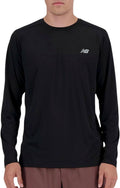 New balance sport essential long sleeve heren sporttrui - black m