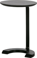 Woood floor bijzettafel - hout metaal - zwart - 57x39x39