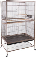 Flamingo volière sumba taupe – volière voor buiten binnen – volière aluminium – 79x52x134 cm – volière