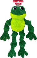 Kong knots frog groene knuffel voor honden 46cm