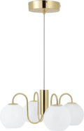 Nordlux franca-hanglamp-4xe14-opaal glas messing