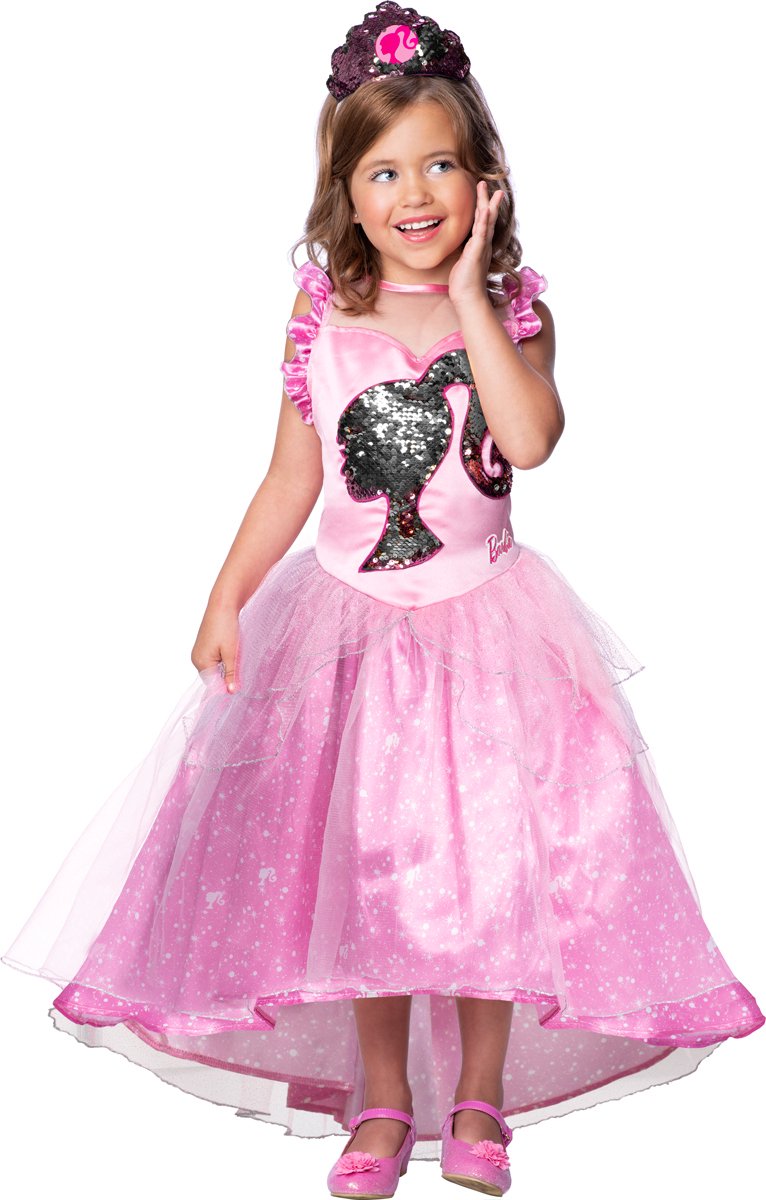 Rubies masquerade rubies barbie princes jurk - lang model voor 7 8 jaar - 301377 128