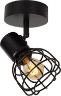 Lucide filox - plafondspot (plafondlamp) - ø 10 cm - 1xe14 - zwart