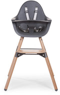 Childhome evolu kinderstoel - antraciet - verstelbaar in hoogte - 56 x 56 x 92 cm