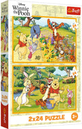 Trefl puzzel disney winnie de poeh - 2x24 stukjes - tuinavontuur.