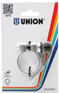Union zadelpenklem met snelspanner 31.8 zilver