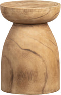 Woood bink kruk - hout - naturel - 40x28x28