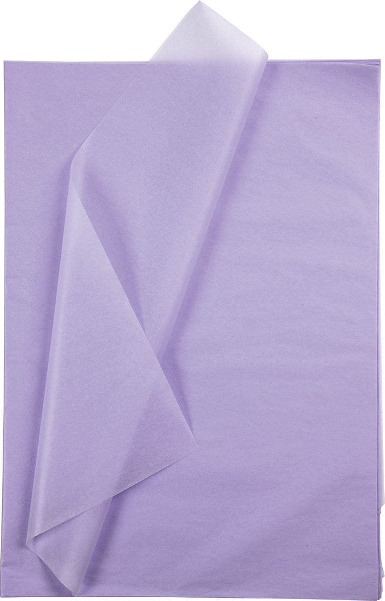 Creativ Company Seidenpapier, Blattgröße 50 x 70 cm, 17 g, hellviolett, 10 Blatt pro Packung