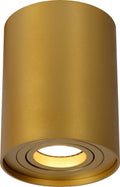Lucide tube - plafondspot (plafondlamp) - ø 9,6 cm - 1xgu10 - mat goud messing