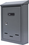 Vorel brievenbus small met 2 sleutels - grafiet - 285x200x60 mm