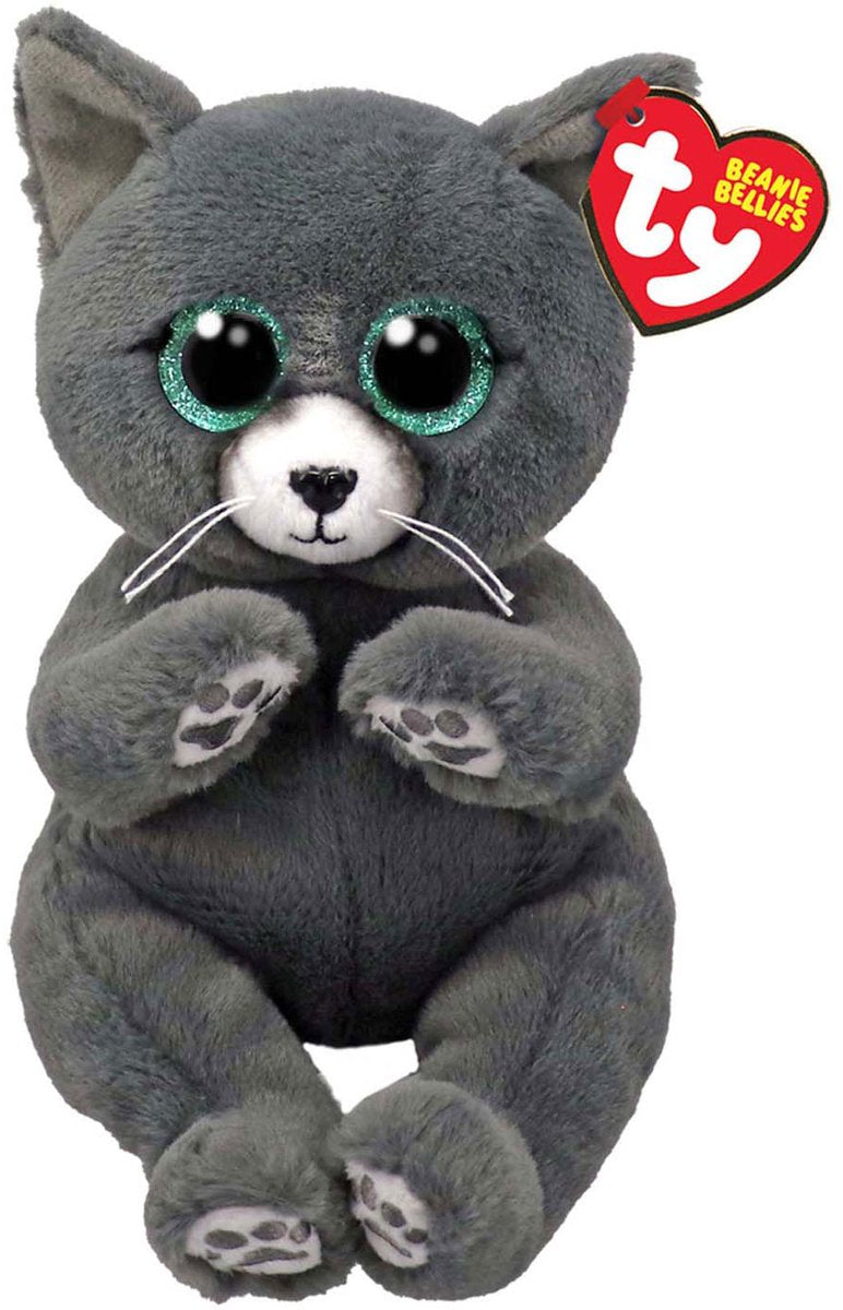 Ty Beanie Babies Bellies Binx Katze blau, 15 cm