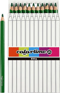 Colortime kleurpotloden jumbo 5 mm vulling donkergroen 12 stuks