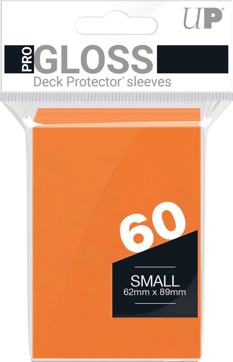 Ultrapro ultra pro - pro-gloss 60 klein formaat kaarthoesjes helder oranje pack (62 x 89 mm)