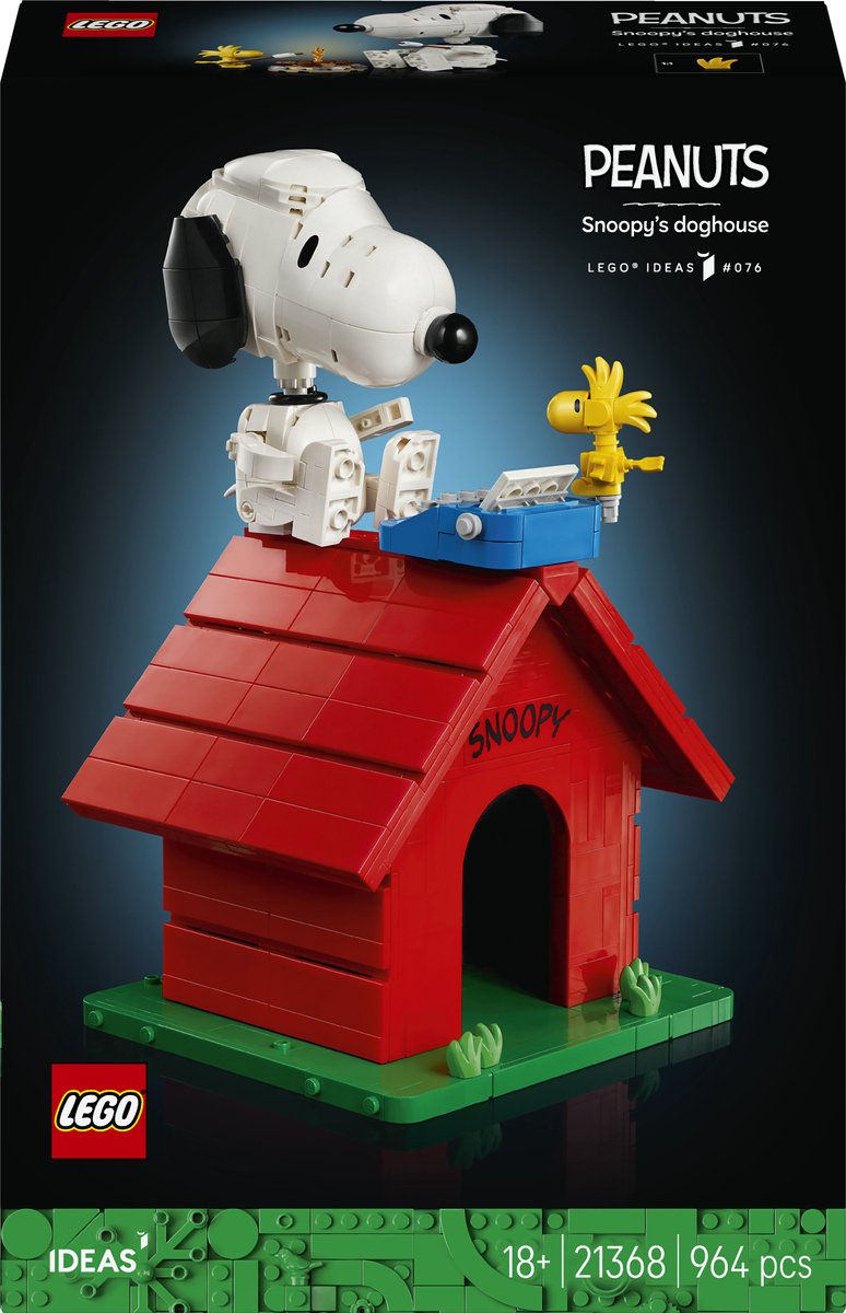 Lego ideas peanuts: snoopy's hondenhok