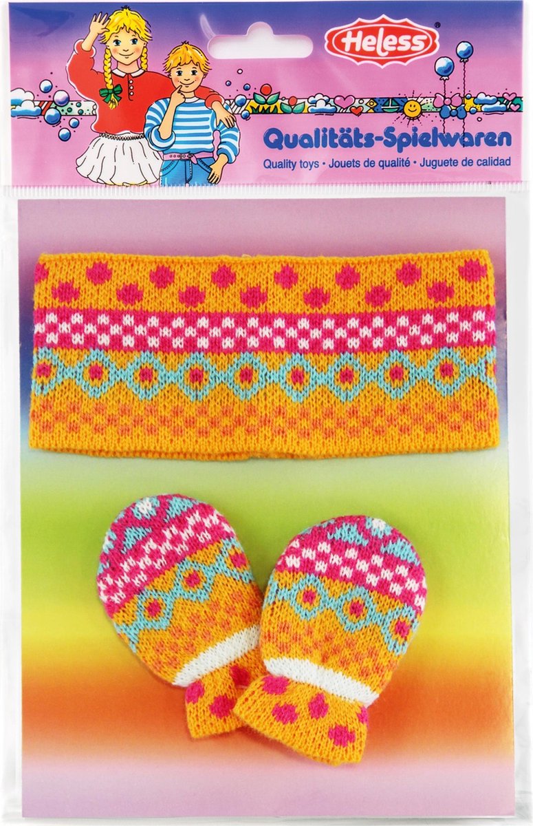 Kopfloses Puppenstirnband mit Fäustlingen, 35–45 cm