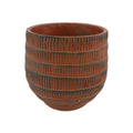 Hbx natural living bloempot cissane ø8xh7.5cm terracotta