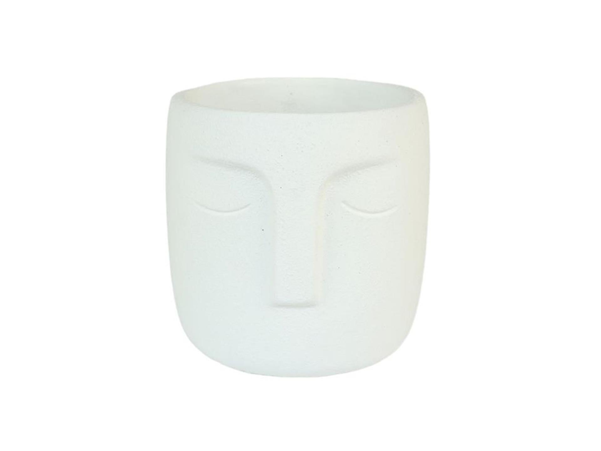 Hbx natural living bloempot dongo ø15.5xh14.8cm wit