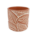 Hbx natural living bloempot follo ø13.8xh13cm terracotta