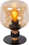 Lucide ilona - tafellamp - ø 18 cm - 1xe27 - amber