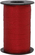 Creativ company cadeaulint b: 10 mm rood glitter 100m