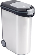 Curver voedselcontainer hond of kat - 54l - 20kg - 49x28x60,5cm - metallic