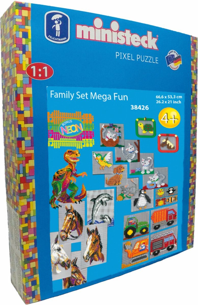 Ministeck Familienset Mega-Spaß - XXL-Box, 4000 Teile.