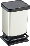 Rotho paso pedaalemmer - prullenbak 20l - bpa vrij - wit metallic