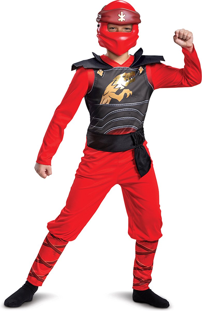 Disguise lego - ninjago, kai legacy jumpsuit classic, maat s (4-6 jaar), jongens