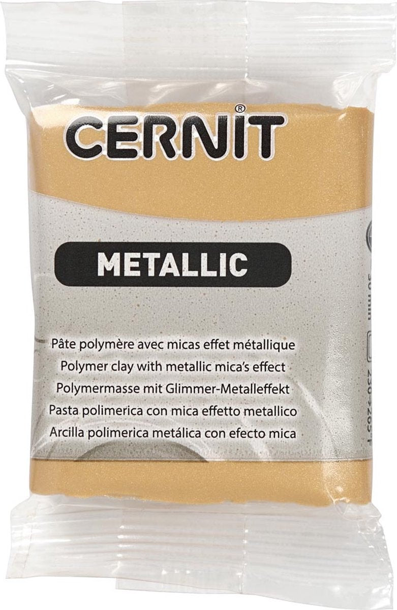 Creativ Company Cernit Modelliermasse Gold, 56 Gramm