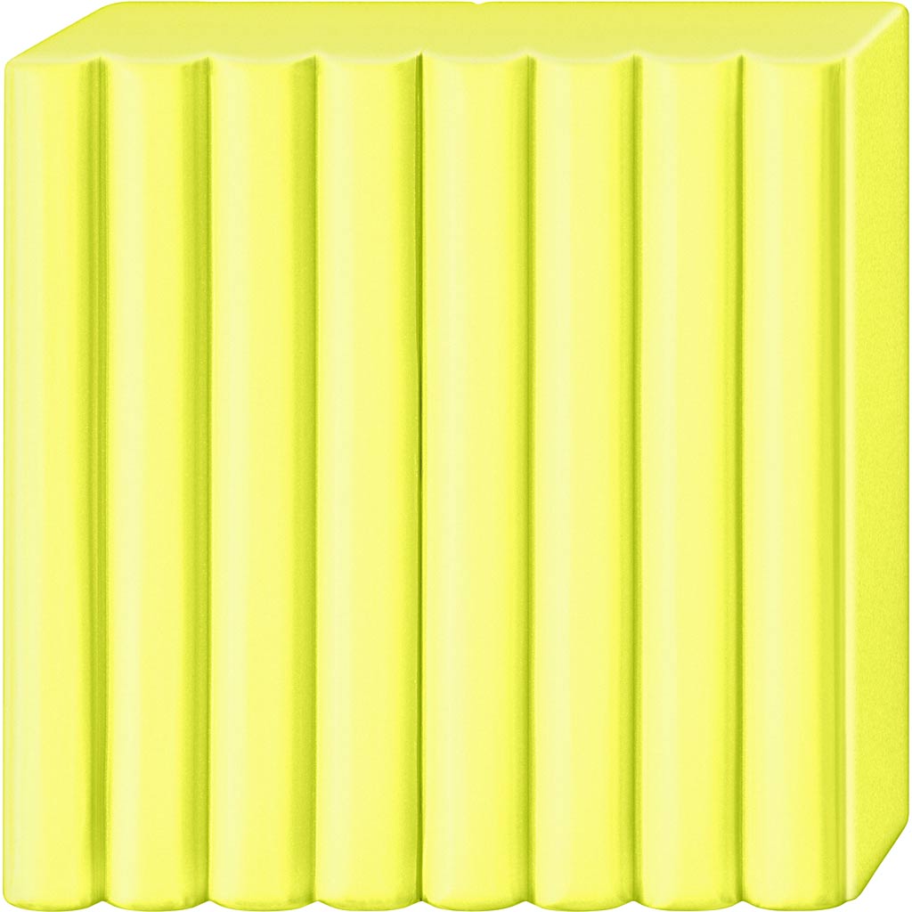 Fimo klei soft effect neon geel nr. 101 - 57gram
