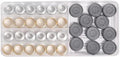 Polini rollensatz roller core set 16x13 mm 3.5-4-4.5-5 gr.