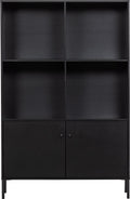 Woood xam open kast - grenen - zwart - 155x107x39