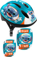 Disney stitch 5-delige skatebescherming 52-56 cm petrolblauw maat s m