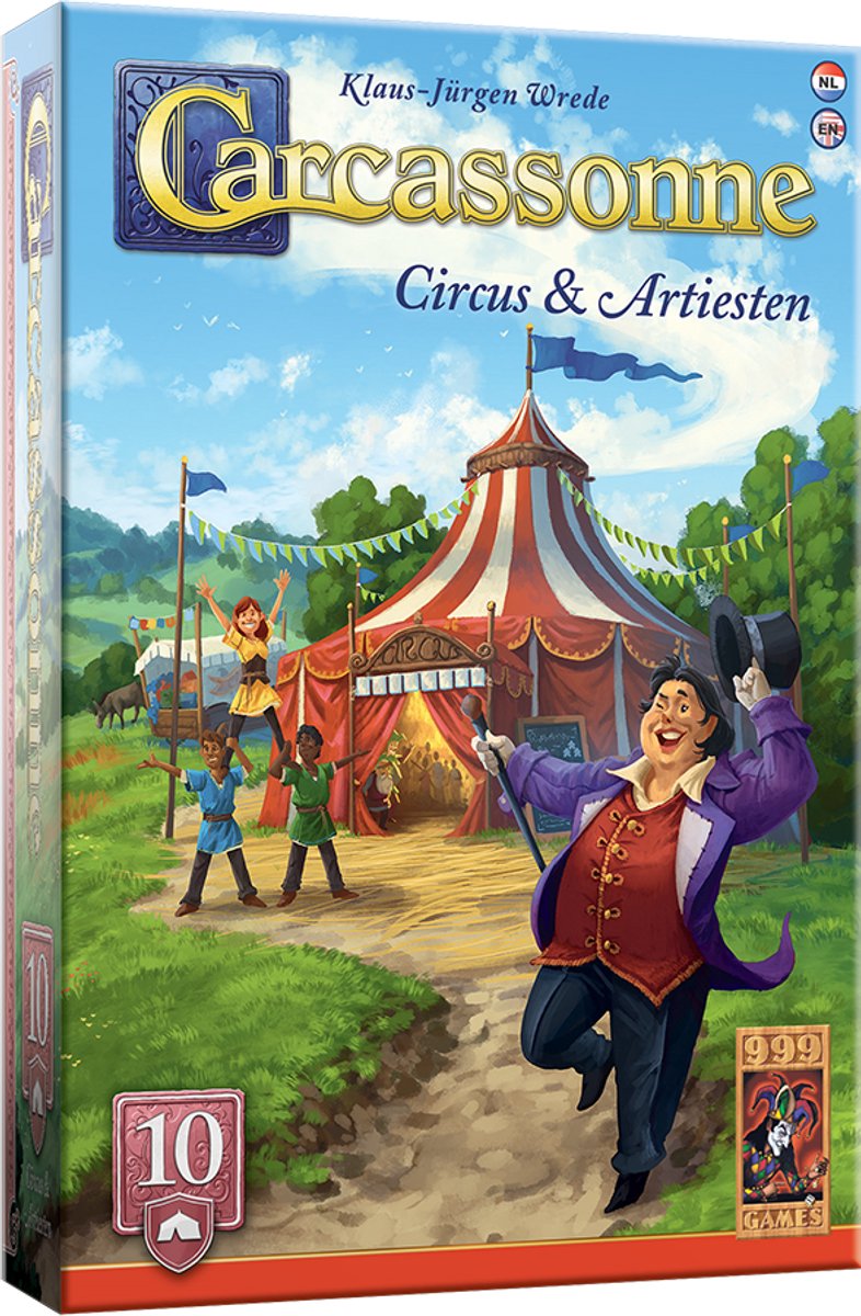 999games 999 games carcassonne circus artiesten uitbreiding