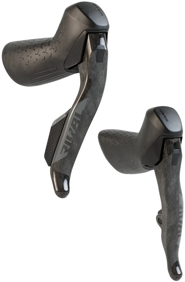 Sram hydraulic flat mount rival e-tap axs e1 950 mm linker remhendel met elektronische schakelaar zilver