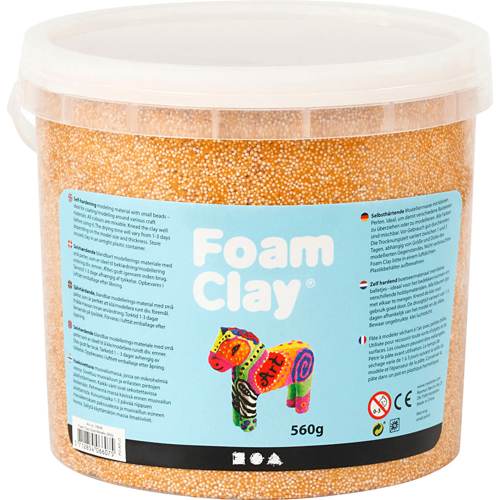 Foam clay - metallic goud, 560gr.