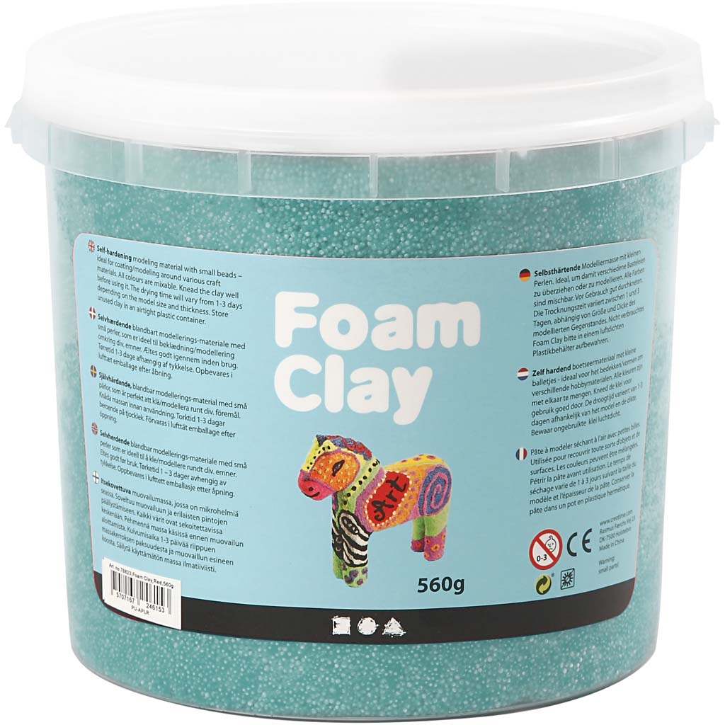Foam clay - donkergroen, 560gr.