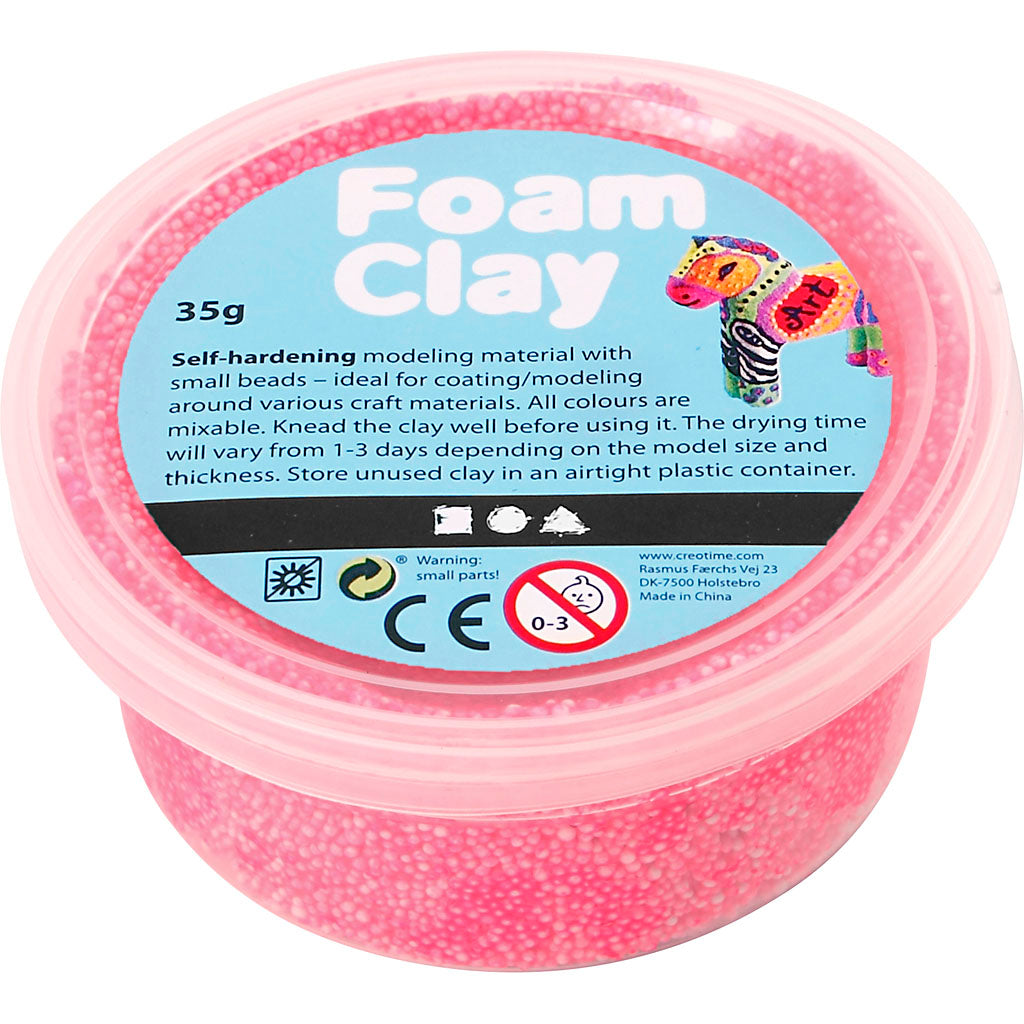 Schaumknete - neonpink, 35 g.