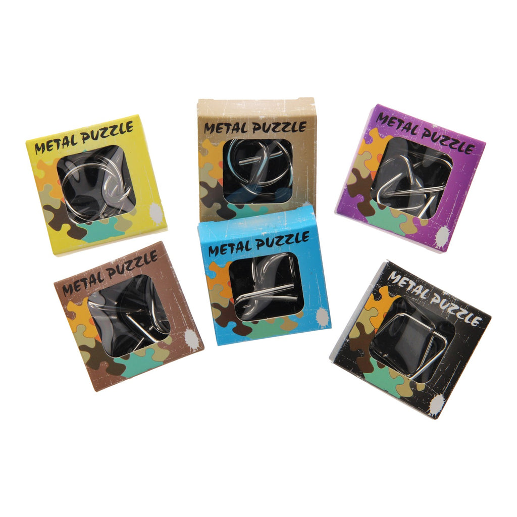 Metalen mini breinpuzzel