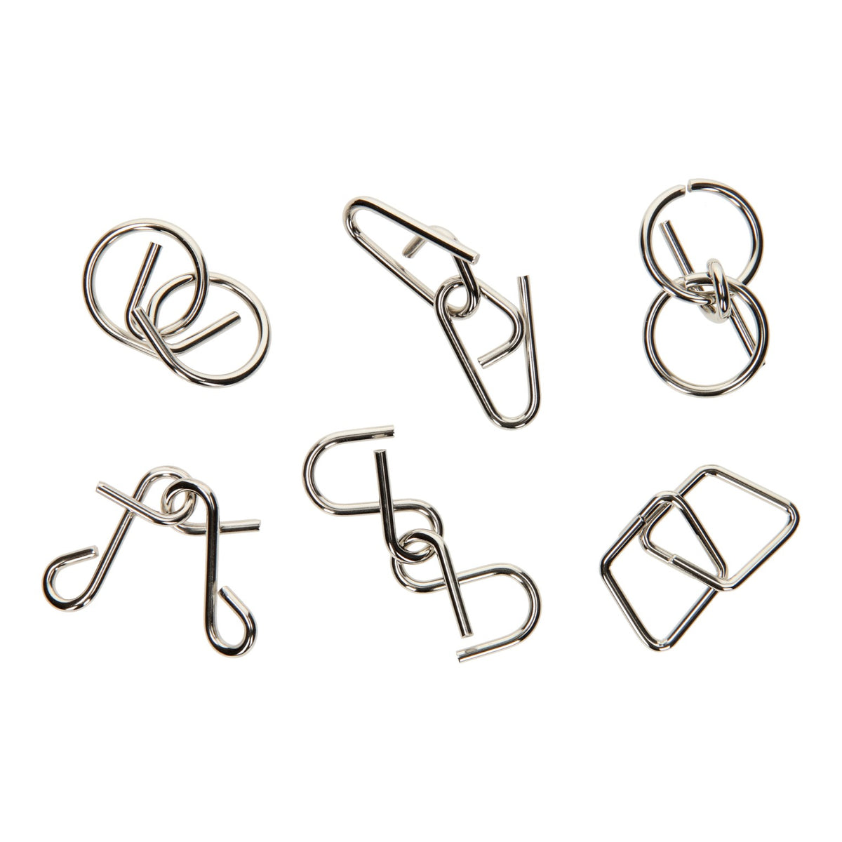 Metalen mini breinpuzzel