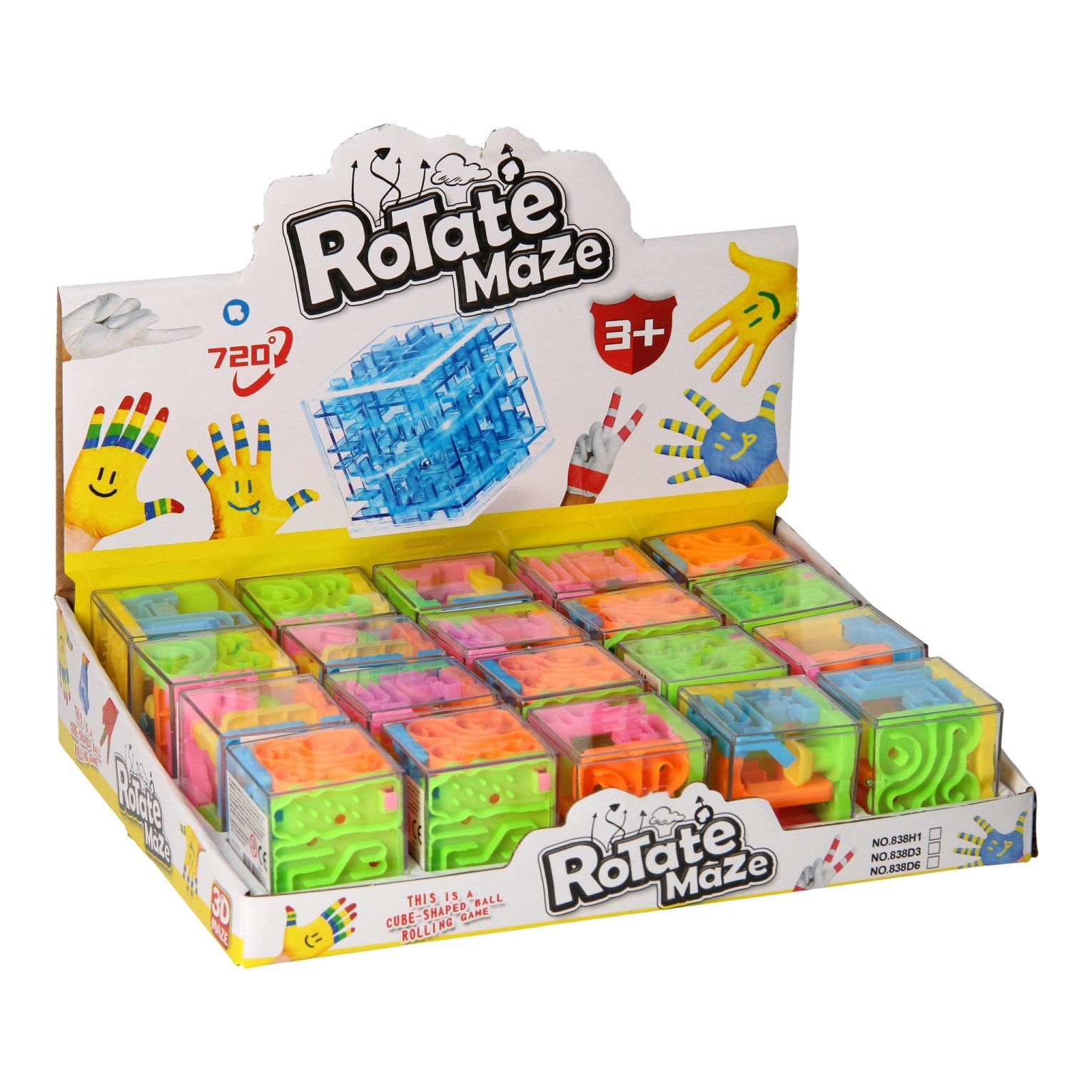 Geduldsspiel im Würfelformat, 20 Stück