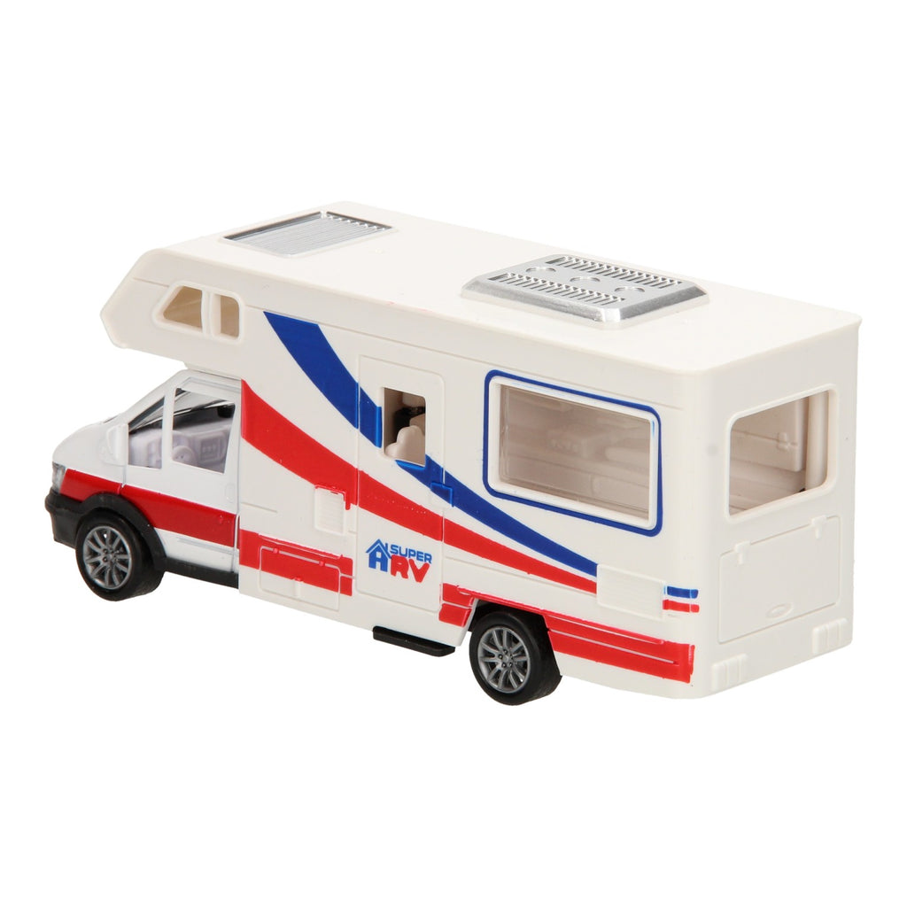 Weißer Camper aus Druckguss
