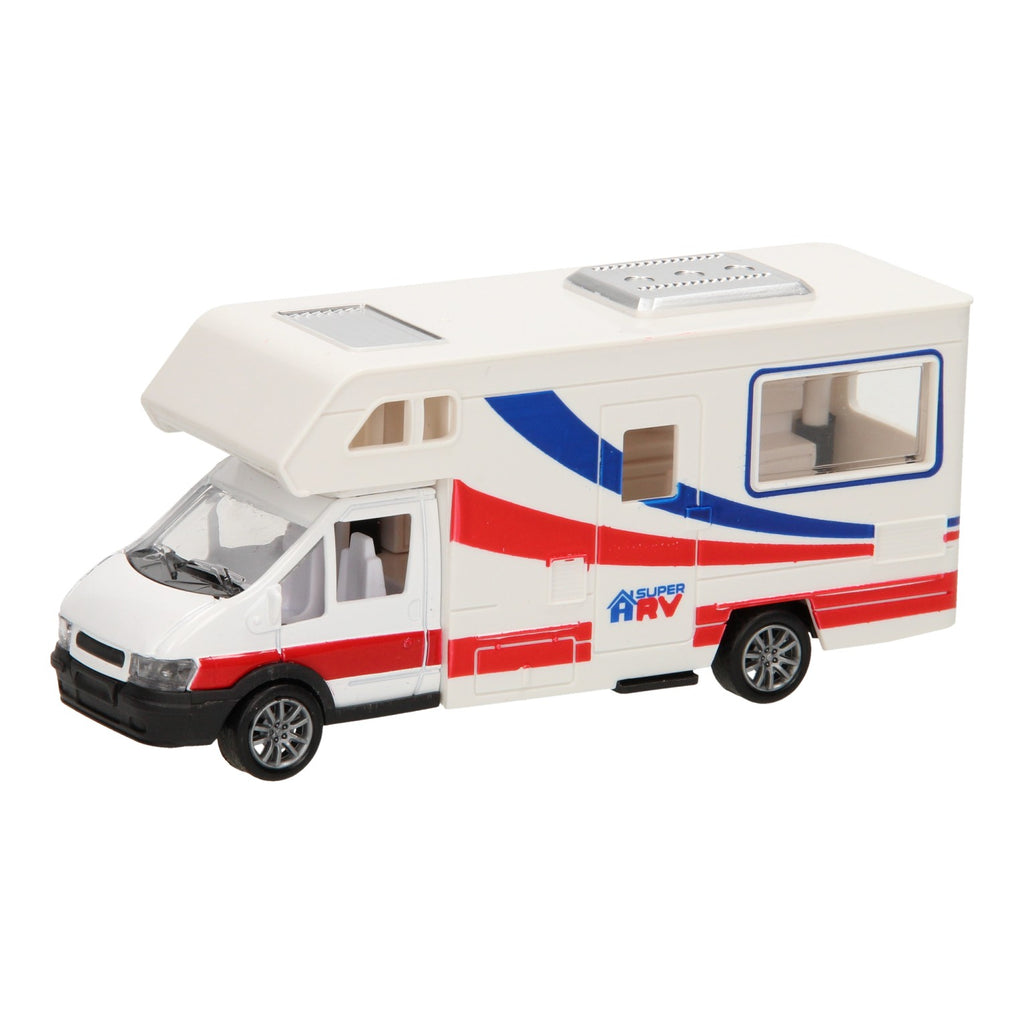 Weißer Camper aus Druckguss