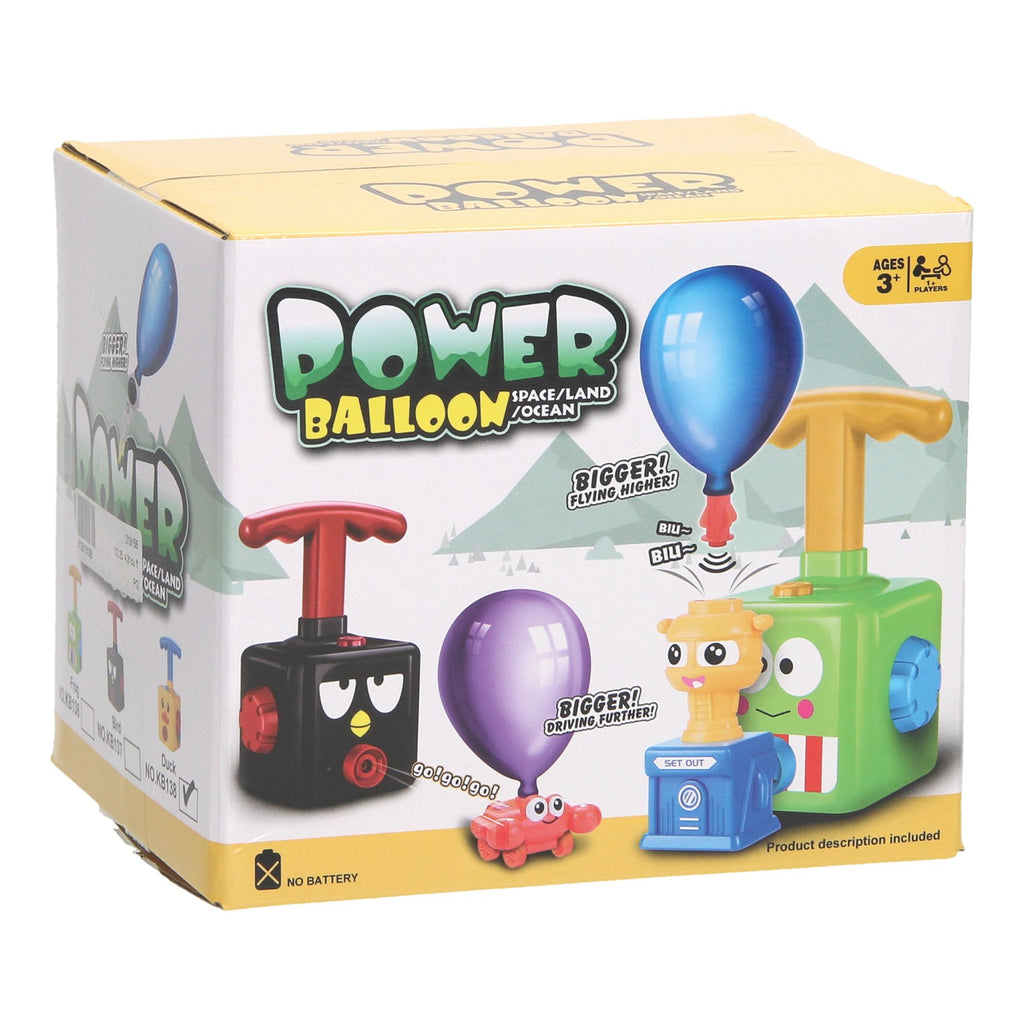 Spielset mit Ballon-Power-Autos