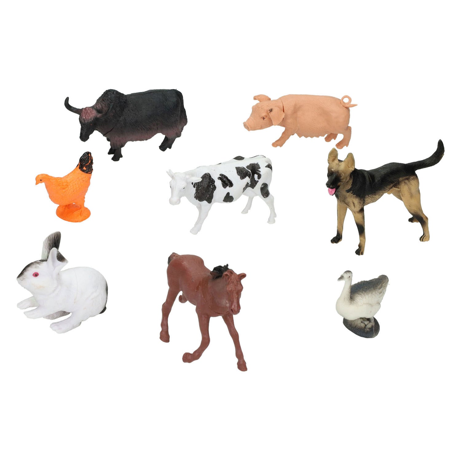 Lobbes speelgoed bv boerderijdieren, 10st.