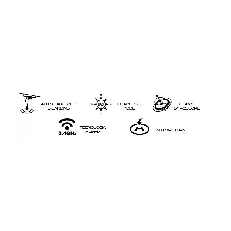 Rc bestuurbare drone zwart