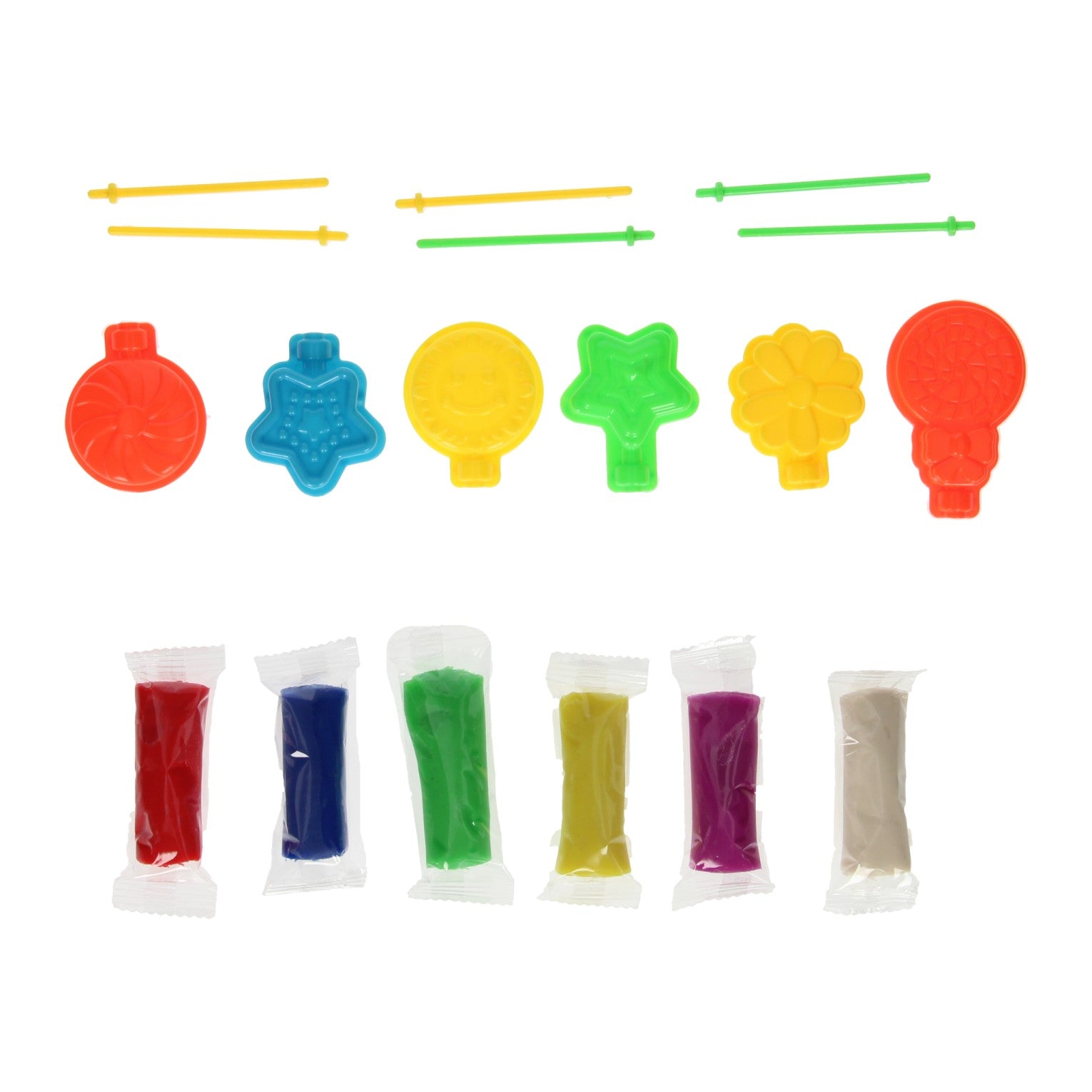 Knete-Set in Aufbewahrungsbox zur Herstellung von Lutschern – 6 Farben