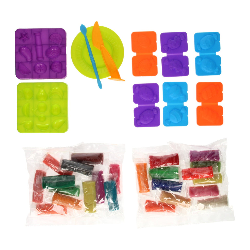 Kleiset in opbergbox fruit - 24 kleuren klei